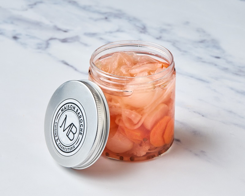 Pickles rouges, aux petits légumes