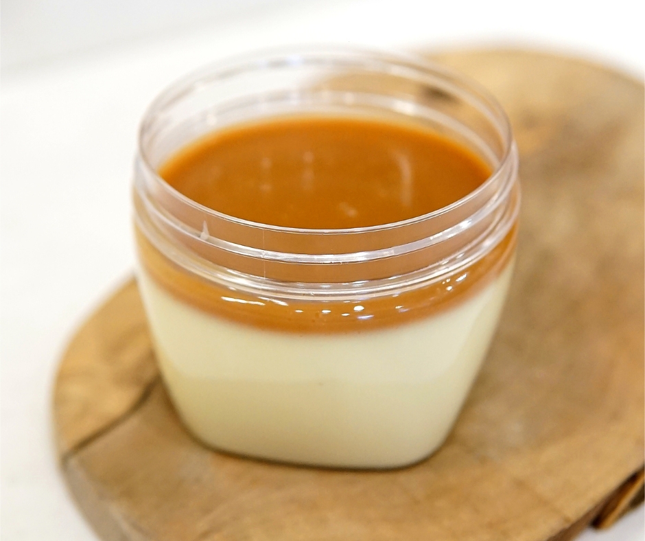 Creme caramel, beurre demi-sel